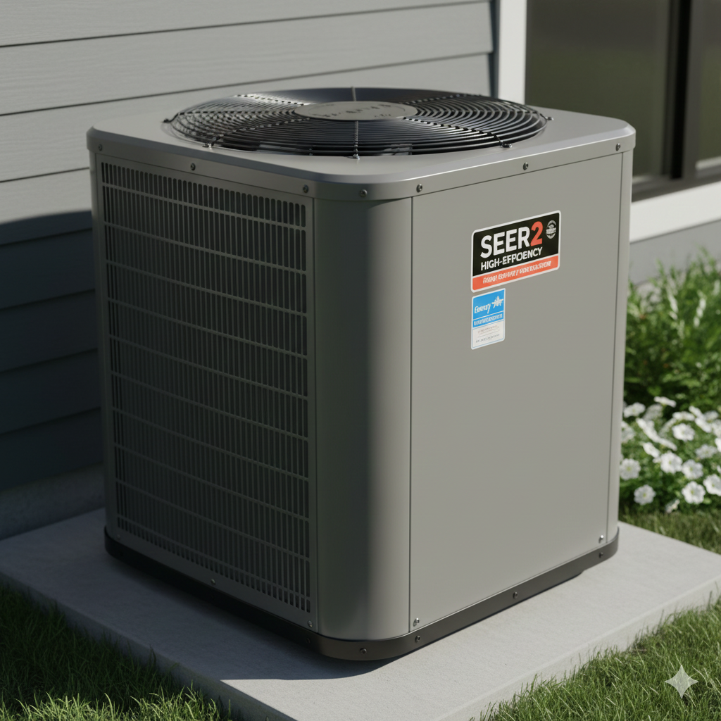 Which New Build Energy Efficiency Features Provide the Greatest Savings in Houston?
A new high-efficiency HVAC system installed at a Houston home, illustrating a key upgrade for reducing cooling costs. 