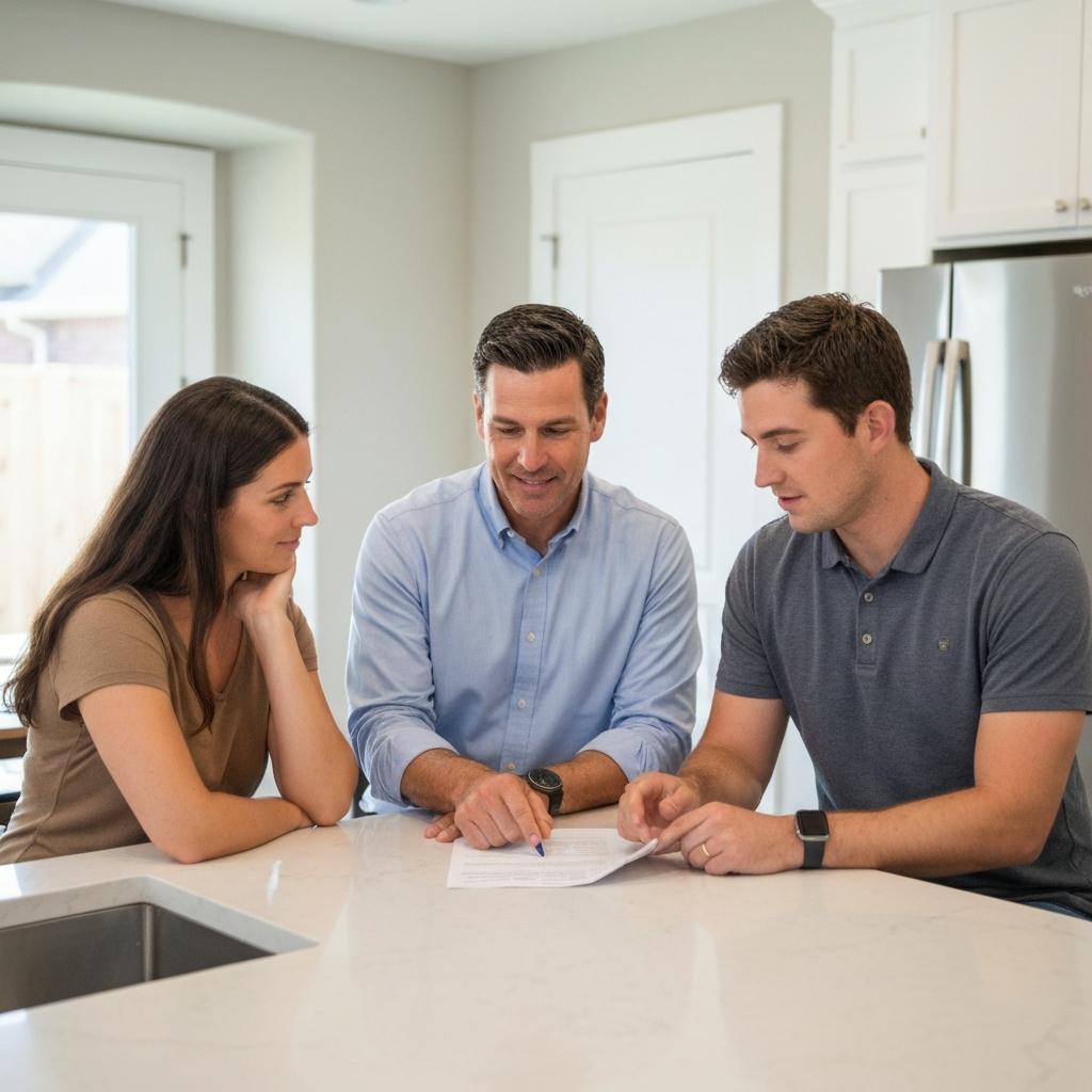 Is Zillow Higher or Lower Than Appraisal in Houston? Professional Houston real estate agent explains the key differences between a Zillow estimate and an official home appraisal to a young couple.
